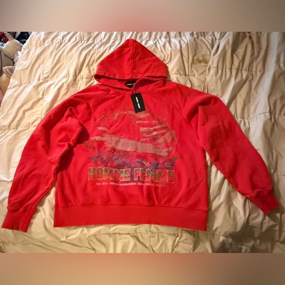SPACE SHIP HOODIE RED